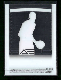 2023 Leaf Trinity Clear Auto Silver DeMar DeRozan #/49 Auto #CA-DDR