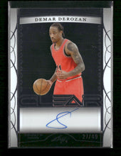 2023 Leaf Trinity Clear Auto Silver DeMar DeRozan #/49 Auto #CA-DDR