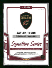 2024-25 Donruss Optic Signature Series Jaylon Tyson Auto #SS-JTY