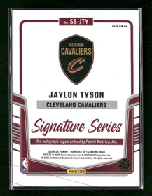 2024-25 Donruss Optic Signature Series Jaylon Tyson Auto #SS-JTY