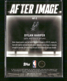 2025-26 Topps Signature Class After Image Dylan Harper Rookie #AF-2