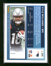 2025 Donruss Jazz Prizm Kyle Williams Rookie #327