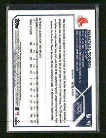 2023 Topps Chrome Rookie Autographs Refractor Masataka Yoshida #/499 Auto #RA-MY
