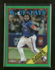 2023 Topps Chrome 1988 Topps Baseball 35th Green Vladimir Guerrero Jr. /99