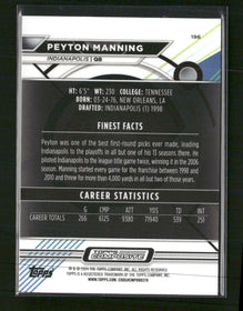 2023 Topps Composite Finest Blue Refractor Peyton Manning #/199 #196