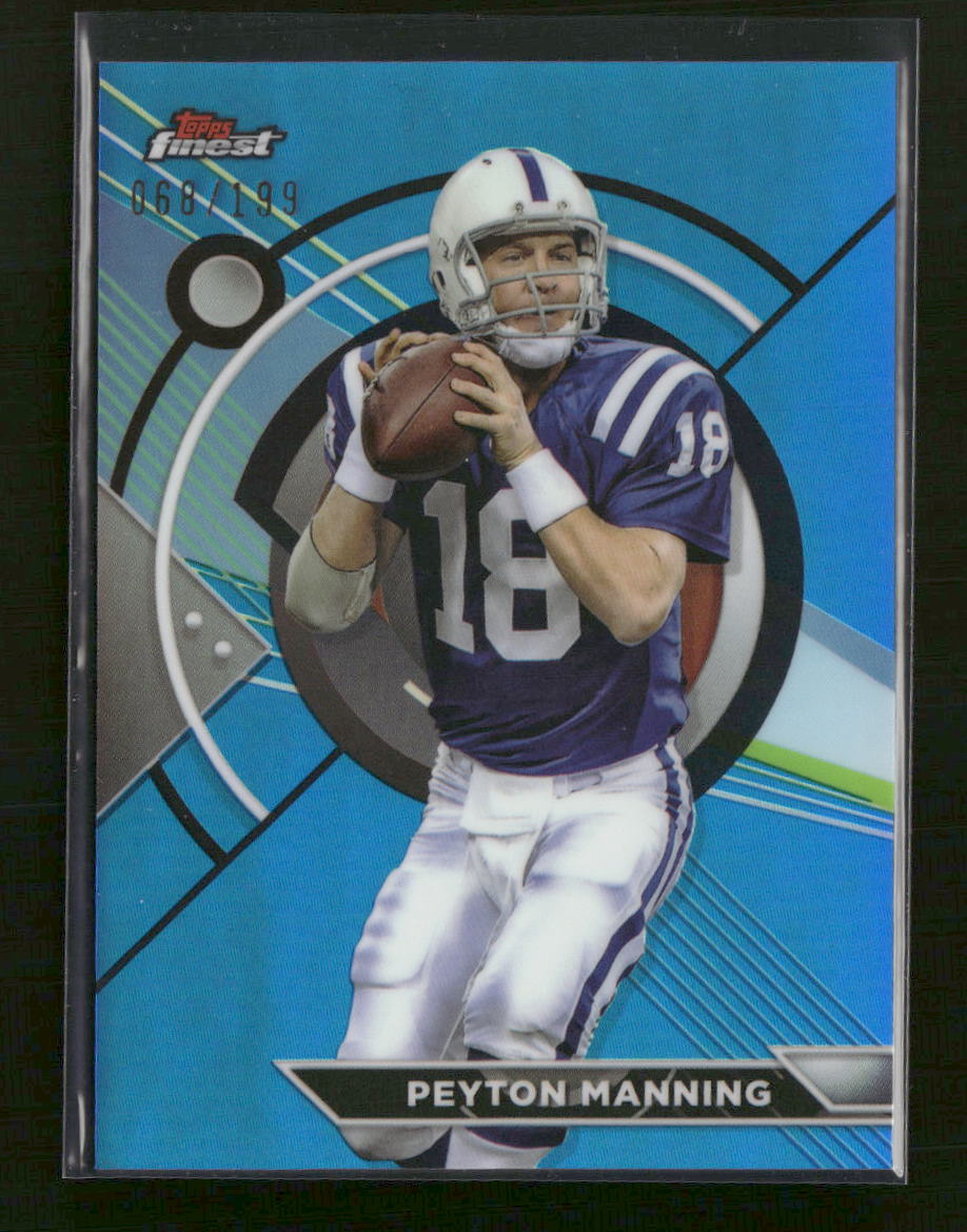 2023 Topps Composite Finest Blue Refractor Peyton Manning #/199 #196