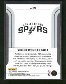 2023-24 Donruss Franchise Features Victor Wembanyama #29