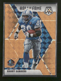 2020 Panini Mosaic Prizm Orange Fluorescent Barry Sanders #/25 #294