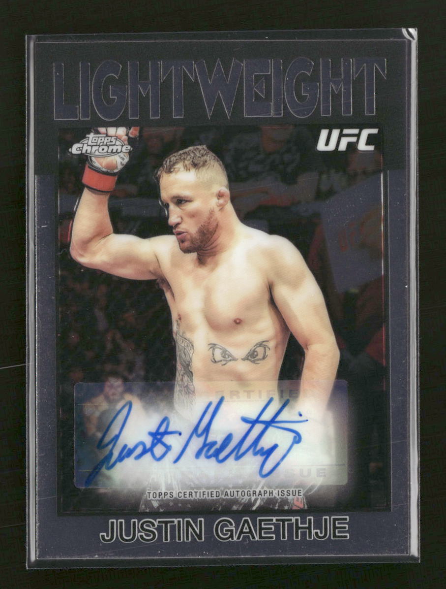2026 Topps Chrome UFC 1986 Topps Signatures Justin Gaethje Auto #86S-JG