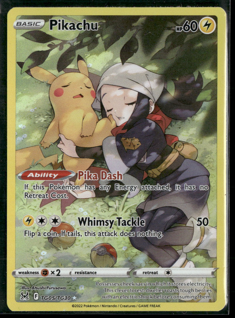 SWSH11: Lost Origin Trainer Gallery Pikachu #TG05/TG30