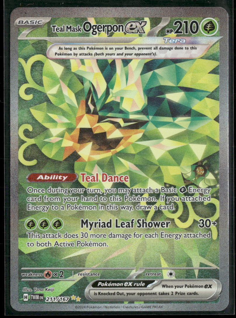 SV06: Twilight Masquerade Teal Mask Ogerpon ex #211/167