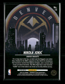 2023-24 Hoops Premium Stock City Edition Gold Prizm Nikola Jokic #/10 #13