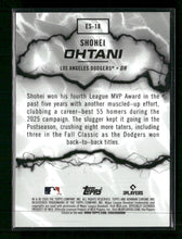 2026 Bowman Electric Sluggers Refractor Shohei Ohtani #ES-18
