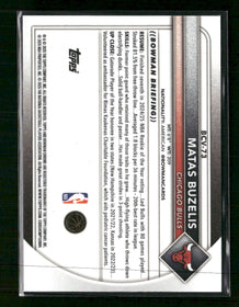 2025-26 Bowman Chrome Gold Refractors Matas Buzelis #/50 #BCV-73