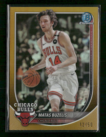 2025-26 Bowman Chrome Gold Refractors Matas Buzelis #/50 #BCV-73