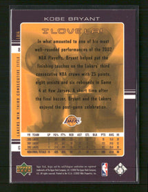 2002-03 Upper Deck I Love LA! Kobe Bryant #LA14