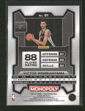 2023-24 Panini Prizm Monopoly Victor Wembanyama #81