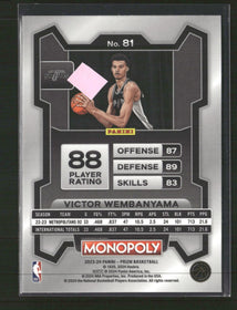 2023-24 Panini Prizm Monopoly Victor Wembanyama #81