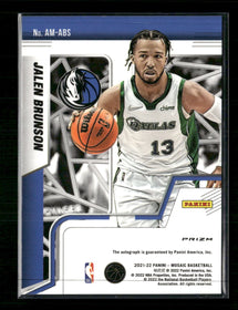 2021-22 Panini Mosaic Autographs Mosaic Jalen Brunson Auto #AM-ABS