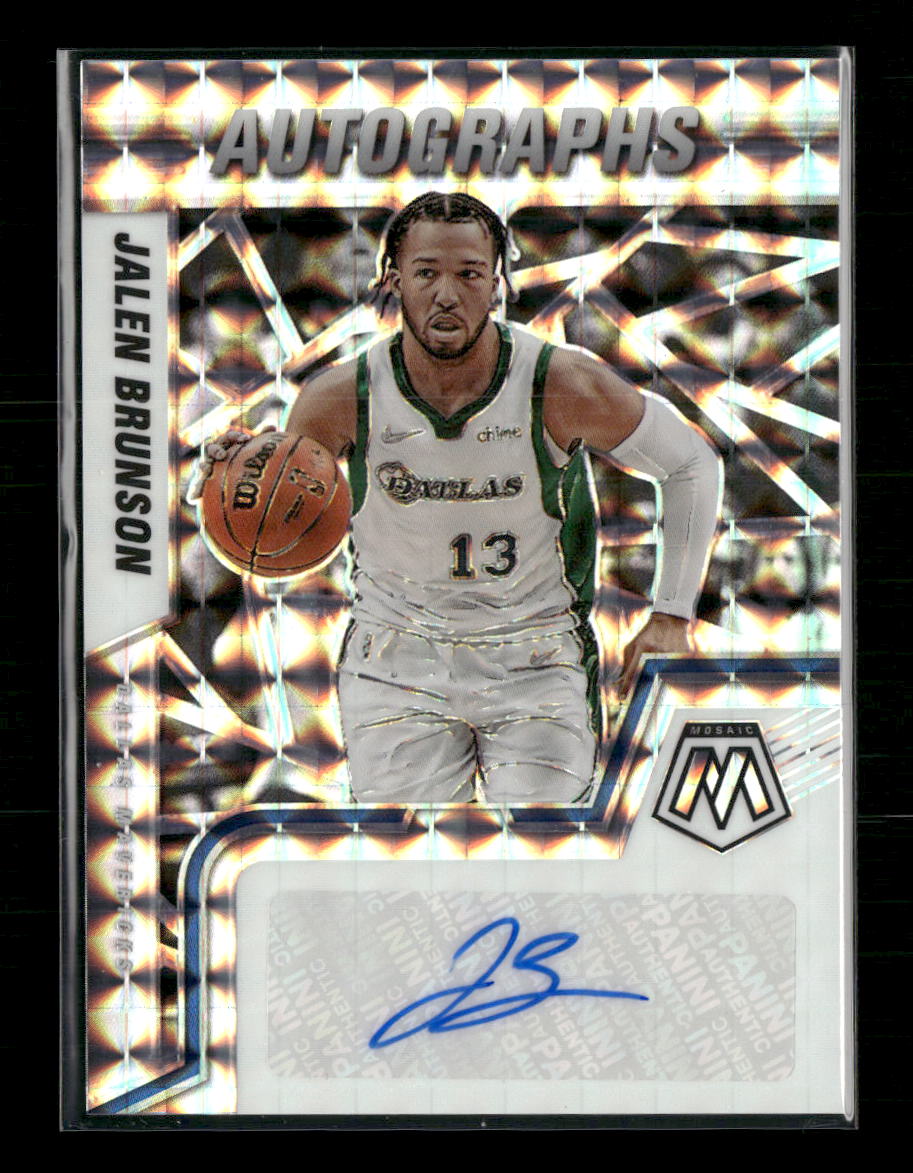 2021-22 Panini Mosaic Autographs Mosaic Jalen Brunson Auto #AM-ABS