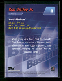 2024 Topps x Chris Berman: Boomer's Baseball Gold Ken Griffey Jr. #/149 #11
