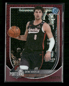 2025-26 Bowman Chrome Burgundy Mojo Refractors Deni Avdija #/275 #BCV-187