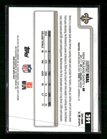 2025 Topps Chrome Football Leather Red Devin Neal Rookie #/5 #391