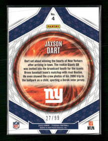 2025 Panini Phoenix Paragon Green Prizm Jaxson Dart #/99 #4