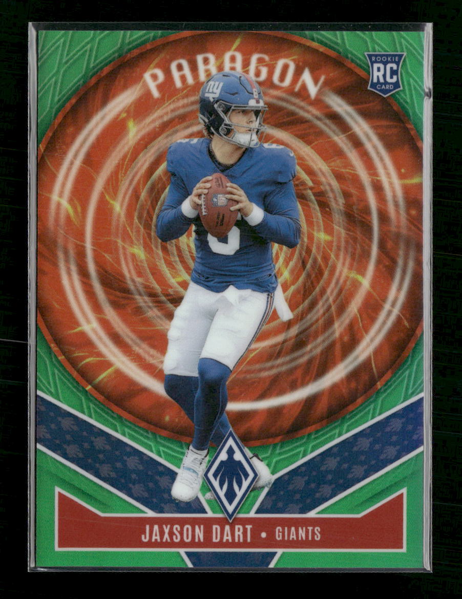 2025 Panini Phoenix Paragon Green Prizm Jaxson Dart #/99 #4