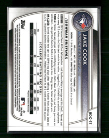 2025 Bowman Draft Chrome Gold Mojo Refractor Jake Cook #/50 #BDC-97