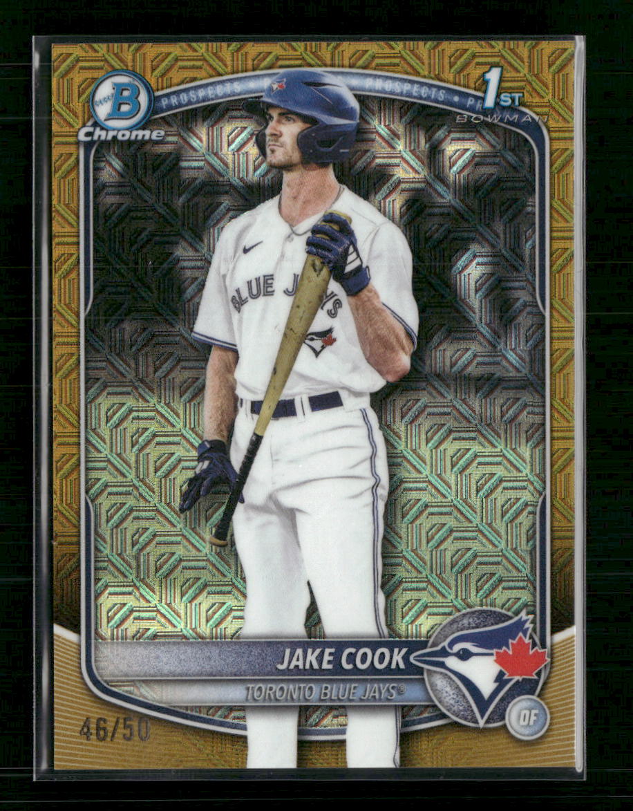 2025 Bowman Draft Chrome Gold Mojo Refractor Jake Cook #/50 #BDC-97