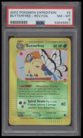 2002 Pokemon Expedition Butterfree-Rev.Foil 8 PSA #5