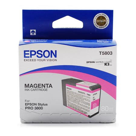 New, Pre-Owned - Epson T5803 Magenta 80ml Ink Cartridge