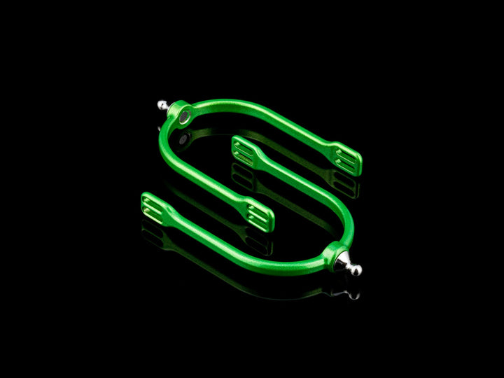 American Equus Quik-X SLIM Interchangeable English Spurs Illusion Green