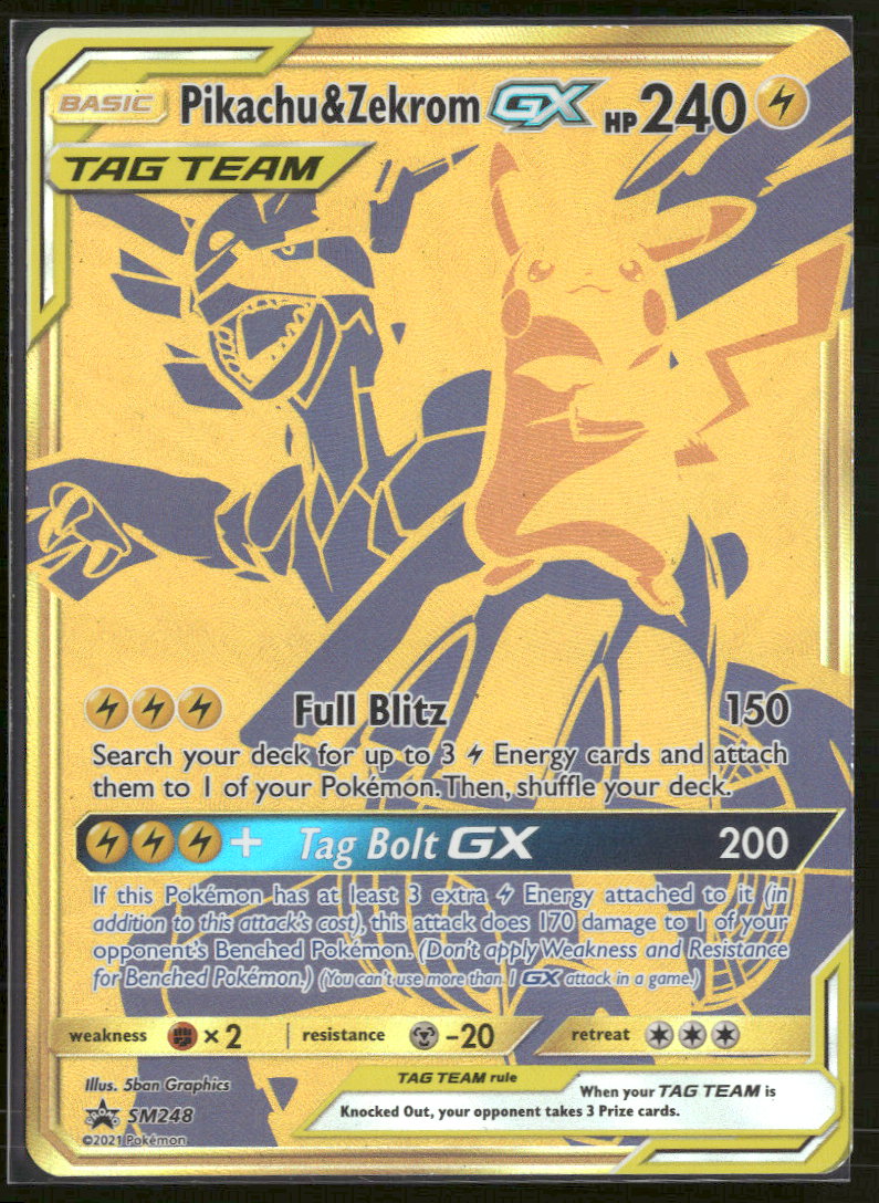 SM Promos Pikachu & Zekrom GX #SM248