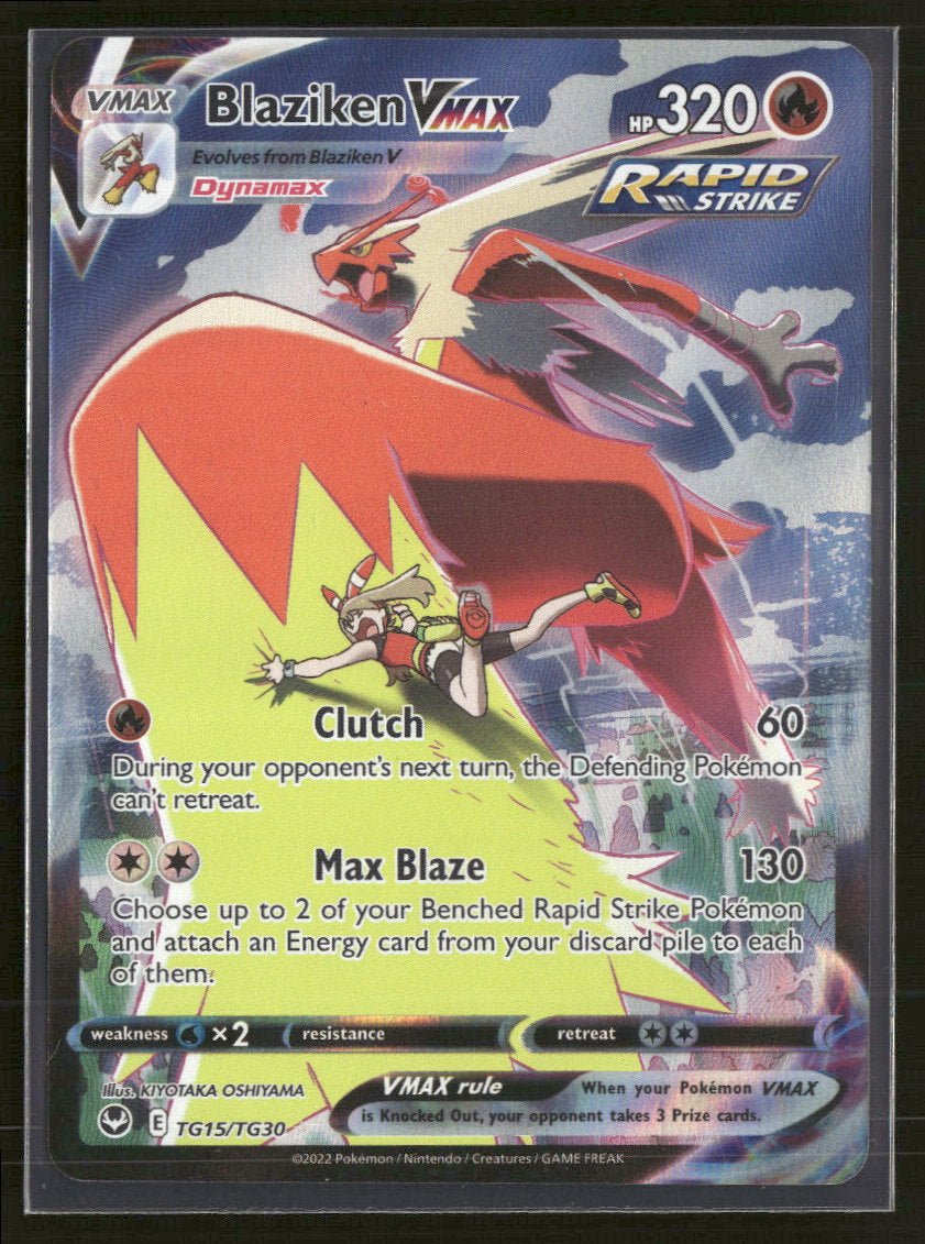 SWSH12: Silver Tempest Trainer Gallery Blaziken VMAX #TG15/TG30