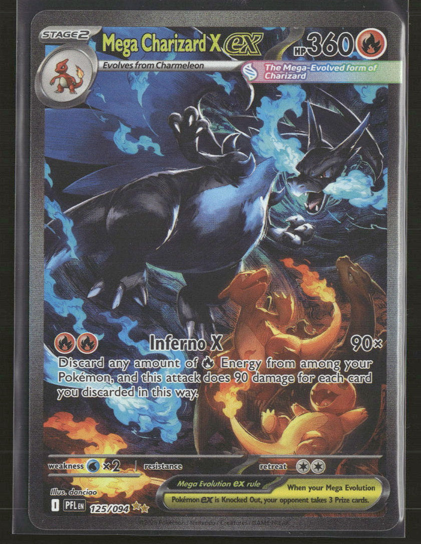 ME02: Phantasmal Flames Mega Charizard X ex #125/094