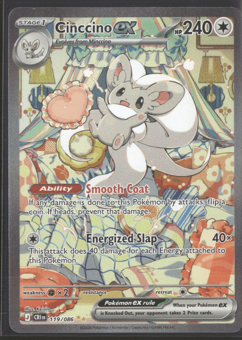 ME04: Chaos Rising Cinccino ex #119/086
