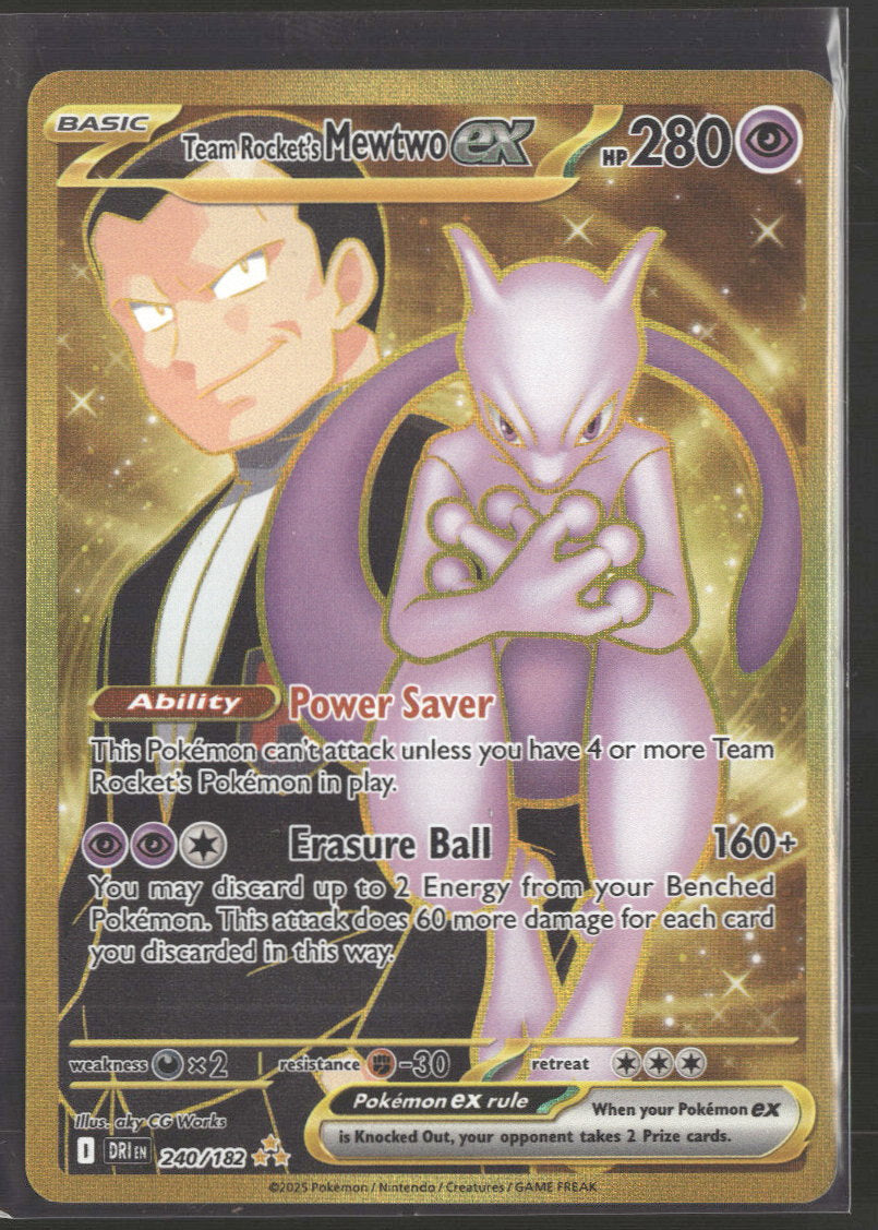SV10: Destined Rivals Team Rocket's Mewtwo ex #240/182
