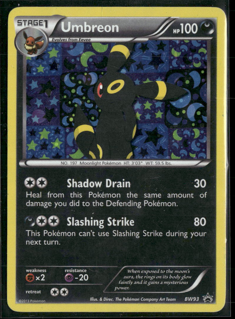Black and White Promos Umbreon #BW93 Damaged