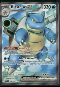 SV: Scarlet & Violet 151 Blastoise ex #184/165