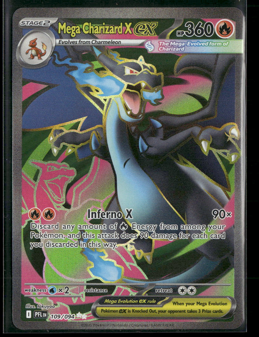 ME02: Phantasmal Flames Mega Charizard X ex #109/094