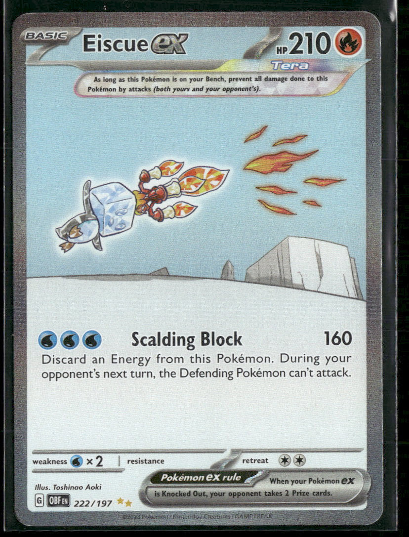 SV03: Obsidian Flames Eiscue ex #222/197