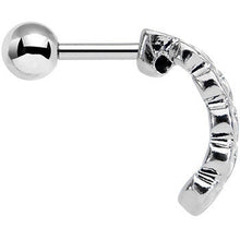 16G 1/4 Stainless Steel Falling Hearts Tragus Cartilage Earring
