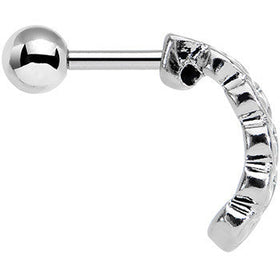 16G 1/4 Stainless Steel Falling Hearts Tragus Cartilage Earring