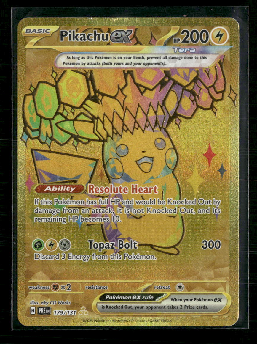 SV: Prismatic Evolutions Pikachu ex #179/131 *Damaged*