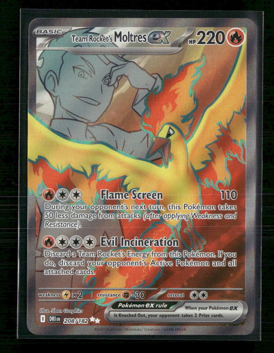 SV10: Destined Rivals Team Rocket's Moltres ex #208/182