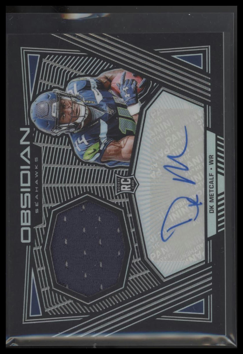2019 Panini Obsidian Rookie Jersey Autos DK Metcalf #/150 Auto #RJA-DKM