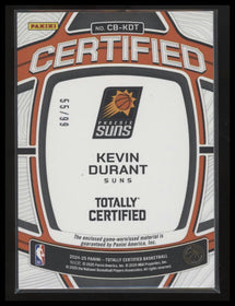 2024-25 Panini Totally Certified Baller Mirror Purple #/99 Kevin Durant #CB-KDT