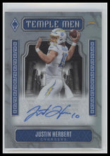 2025 Panini Phoenix Temple Men Autographs Justin Herbert #/49 Auto #TMP-JHT